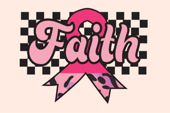 Reviewing Faith Breast Cancer Sublimation Design