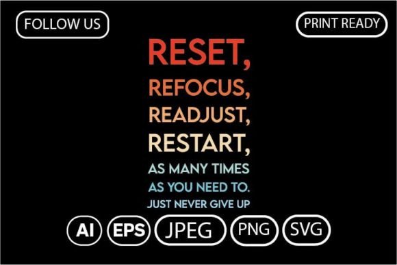 Reviewing RESET, REFOCUS, READJUST, RESTART AS for Embroidery